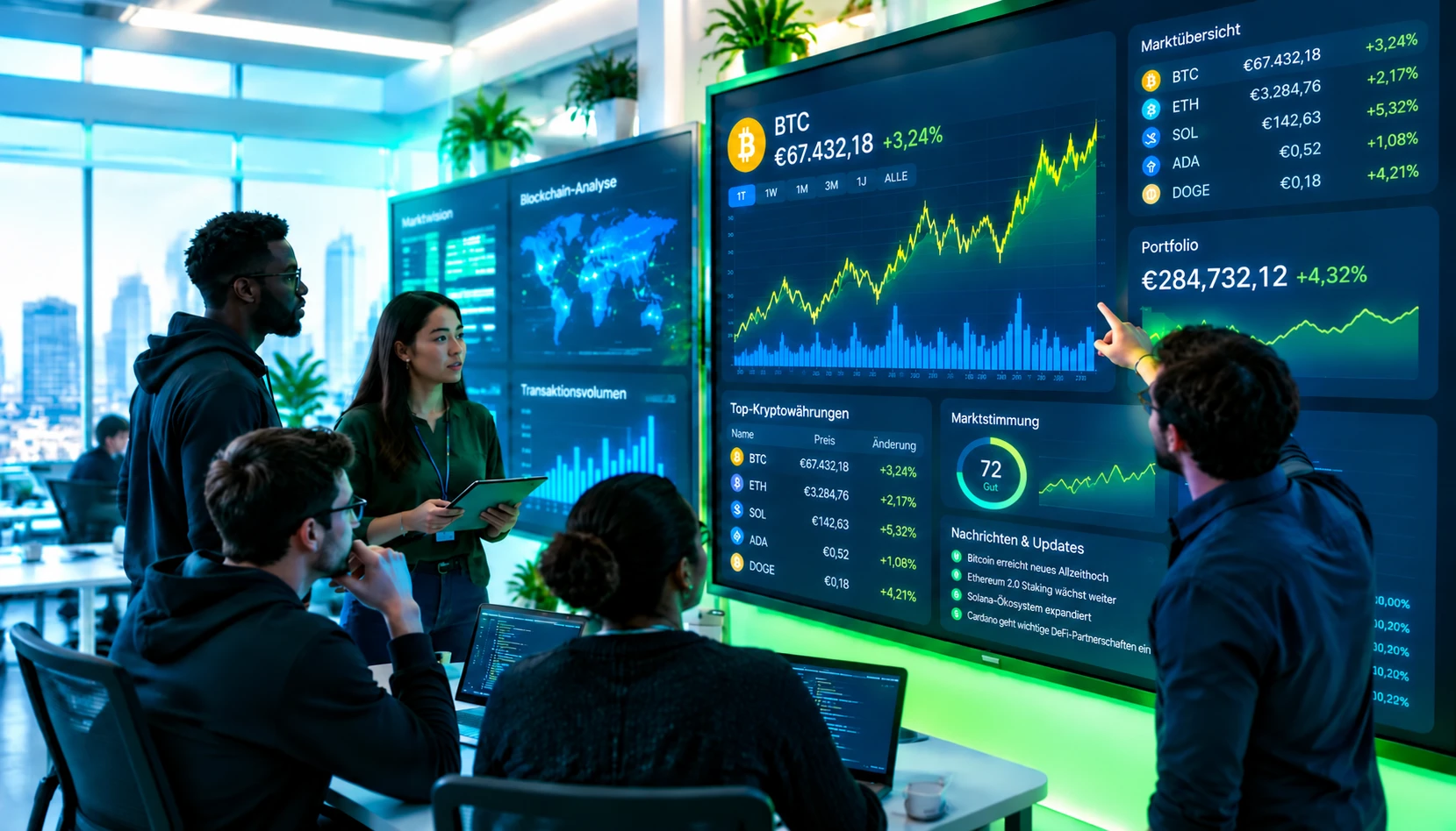 Plaruno engineers and analysts at work
