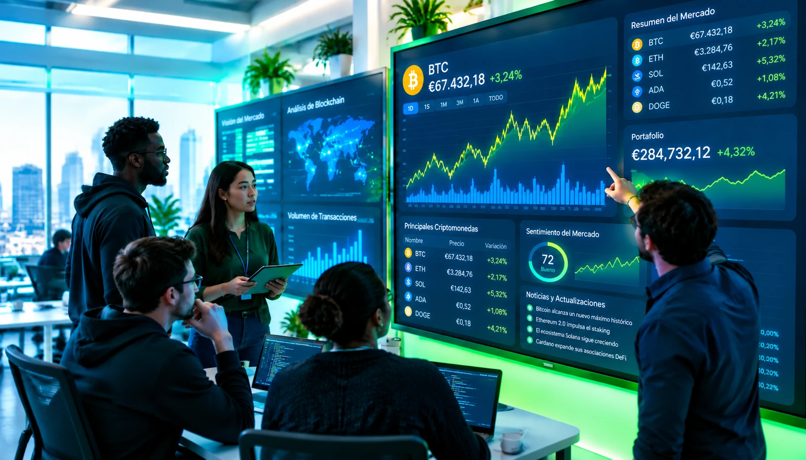 Plaruno engineers and analysts at work