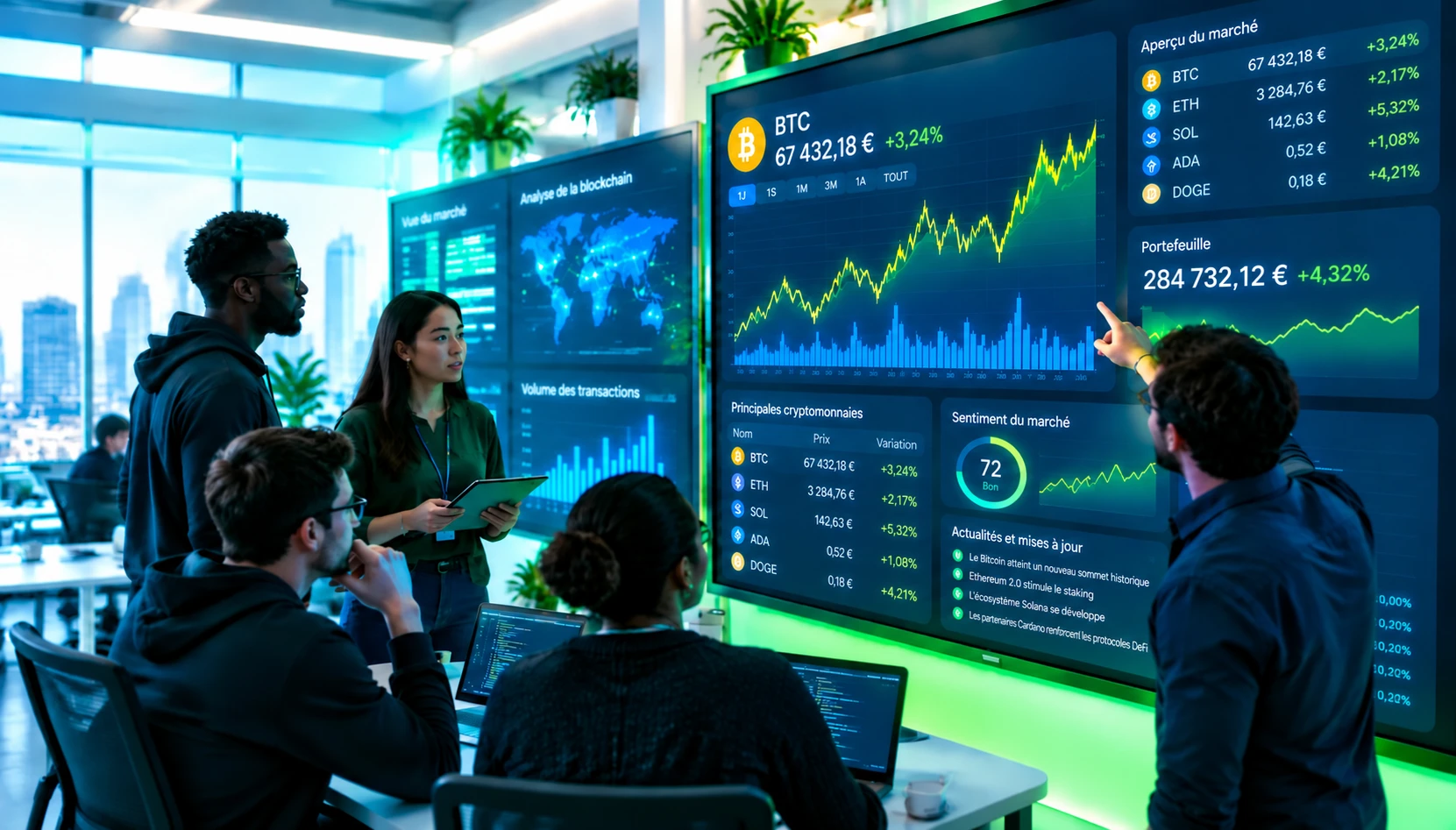 Plaruno engineers and analysts at work
